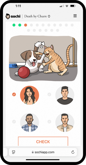 Screen shot of Sochi quiz illustration description question.